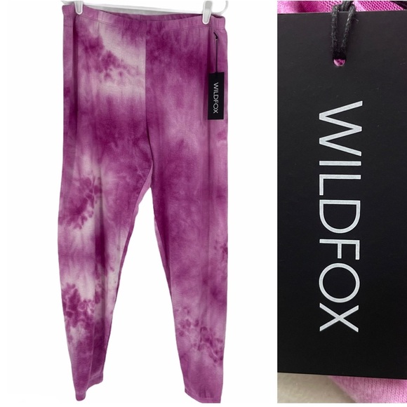 Wildfox Pants - WILDFOX NWT Love Potion Knix Pants Pink Tie Dye XL